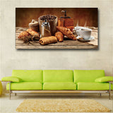 Food Still Life Kitchen Canvas Painting & Calligraphy Poster Print Living Room