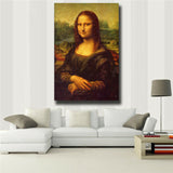 Leonardo Da Vinci "Mona Lisa Smile" HD print on canvas huge wall picture (31x47)