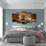 Coffee Beans Cup 5 Pieces canvas Wall Art Picture Poster Home Decor