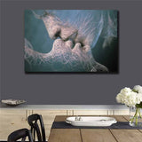 Love Kiss Abstract Art on Canvas Painting Wall Art Picture Prints Modern Decor