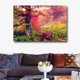 Red landscape Posters and Prints Canvas Painting Wall Art Pictures Home Decor