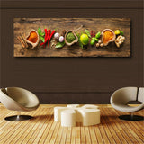 Grains Spices Spoon Peppers Kitchen Canvas Painting Cuadros Scandinavian Posters