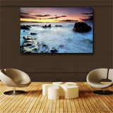 Single Ocean Prints Wall Art Canvas Sunset Seascape Paintings Home Decor #352