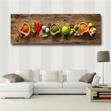 Grains Spices Spoon Peppers Kitchen Canvas Painting Cuadros Scandinavian Posters