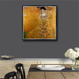 Gustav Klimt 'Mrs Bauer 'Home Decor Picture Print Canvas Painting Artwork