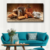 Food Still Life Kitchen Canvas Painting & Calligraphy Poster Print Living Room