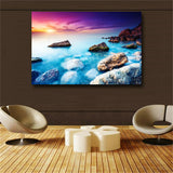 Large art prints Home Decor Canvas Painting Wall Art Beautiful Blue Sea View