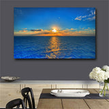 Large art prints Home Decor Canvas Painting Wall Art Blue sea view