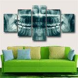 Dental teeth X-Ray Dentist 5 Pieces canvas Wall Art Picture Poster Home Decor