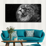Large art prints Home Decor Canvas Painting Wall Art Black and white tiger