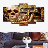 Wealth Pictures Wall Oil Painting Canvas Print Home Decor 5p Unframed #217