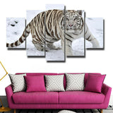 5Pcs Home Decor Canvas Print Painting Wall Art Beautiful Tiger