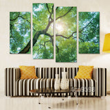 MODERN HOME WALL ART OIL PAINTING ON CANVAS THEME - SCENERY 4P Unframed #041