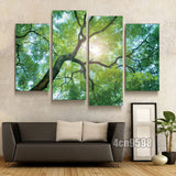 MODERN HOME WALL ART OIL PAINTING ON CANVAS THEME - SCENERY 4P Unframed #041