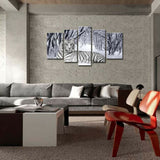 5 Pieces White tiger Living Room Home Decor Paintings Posters